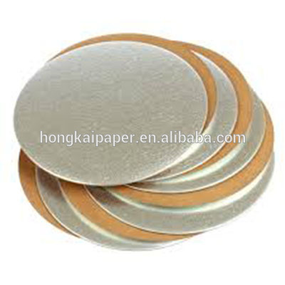 Round Shape Customized Size Golden Silver Board For Cake Board Box